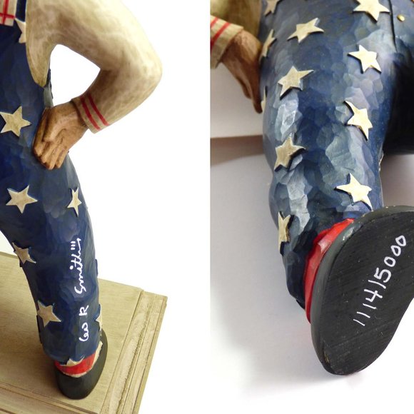 Leo & Marilyn Smith Folk Art Sculpture MS. LIBERTY - Picture 9 of 10